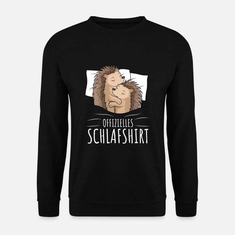 Offizielles Schlafshirt Igel - Unisex Pullover - Schwarz