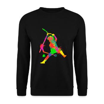 Stunt Scooter Tretroller E-Roller Kinder - Unisex Pullover - Schwarz - Vorne - Alina (178cm) & Michal (187cm)