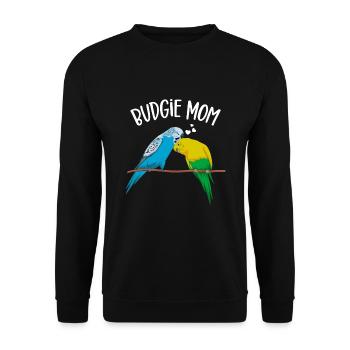 Budgie Maman Maman Oiseau Cadeau - Sweat-shirt Unisexe - noir - Devant - Alina (178cm) & Michal (187cm)