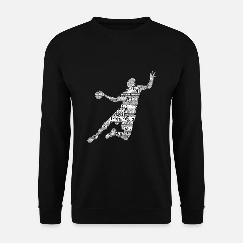 Handball Handballer Kinder Jungen Männer - Unisex Pullover - Schwarz