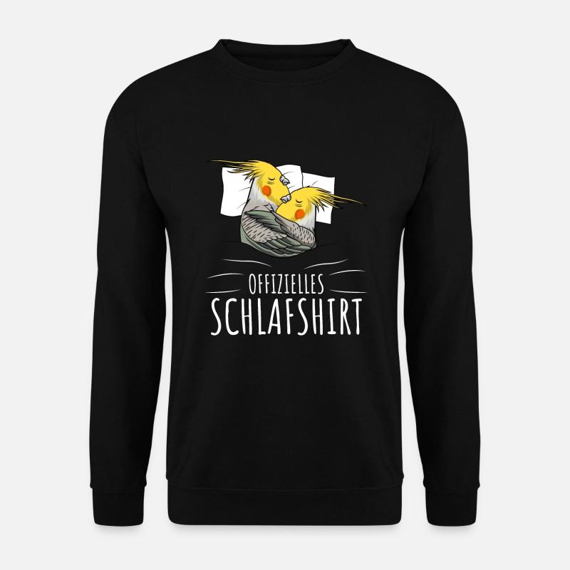 Offizielles Schlafshirt Nymphensittich - Unisex Pullover - Schwarz