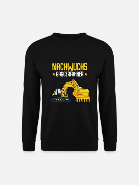 Bagger Nachwuchs Baggerfahrer Kinder - Unisex Pullover - Schwarz