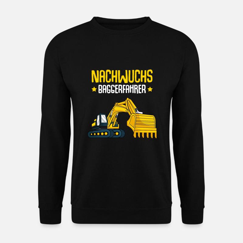 Bagger Nachwuchs Baggerfahrer Kinder - Unisex Pullover - Schwarz