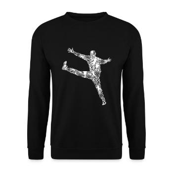 Handball Torwart Handballer Jungen Kinder - Unisex Pullover - Schwarz - Vorne - Alina (178cm) & Michal (187cm)