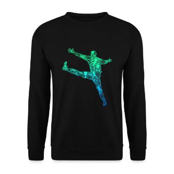 Handball Torwart Handballer Kinder Jungen - Unisex Pullover - Schwarz - Vorne - Alina (178cm) & Michal (187cm)