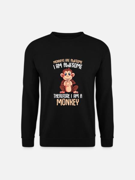 Monkey Lover Monkey Gift - Unisex Sweatshirt - black