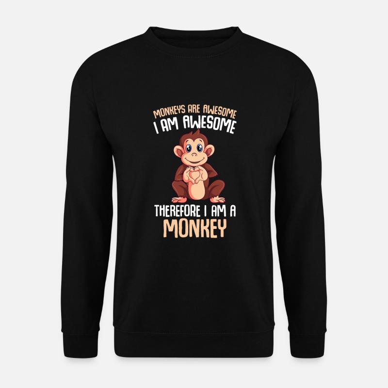 Monkey Lover Monkey Gift - Unisex Sweatshirt - black