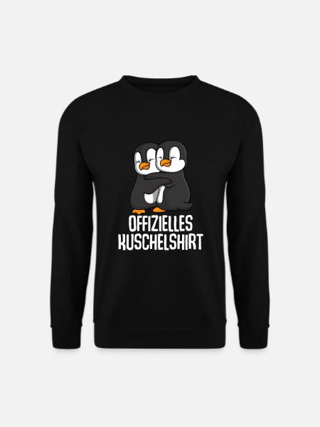 Offizielles Kuschelshirt Pinguin Kinder Damen - Unisex Pullover - Schwarz