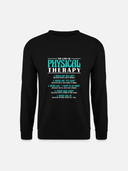 Physiotherapy Physiotherapy Physiotherapist - Unisex Sweatshirt - black