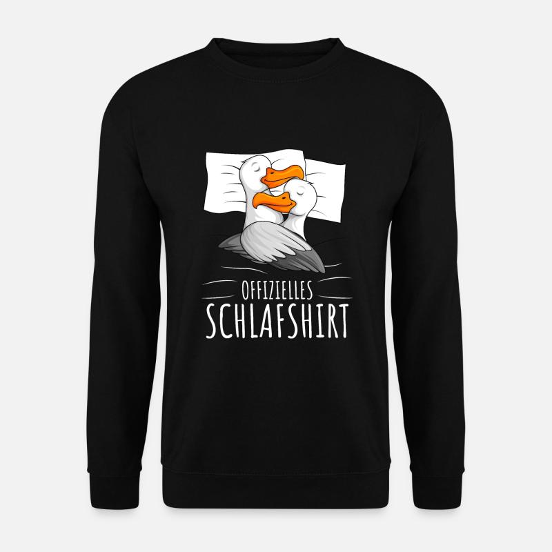Offizielles Schlafshirt Möwe Moin Möwen - Unisex Pullover - Schwarz
