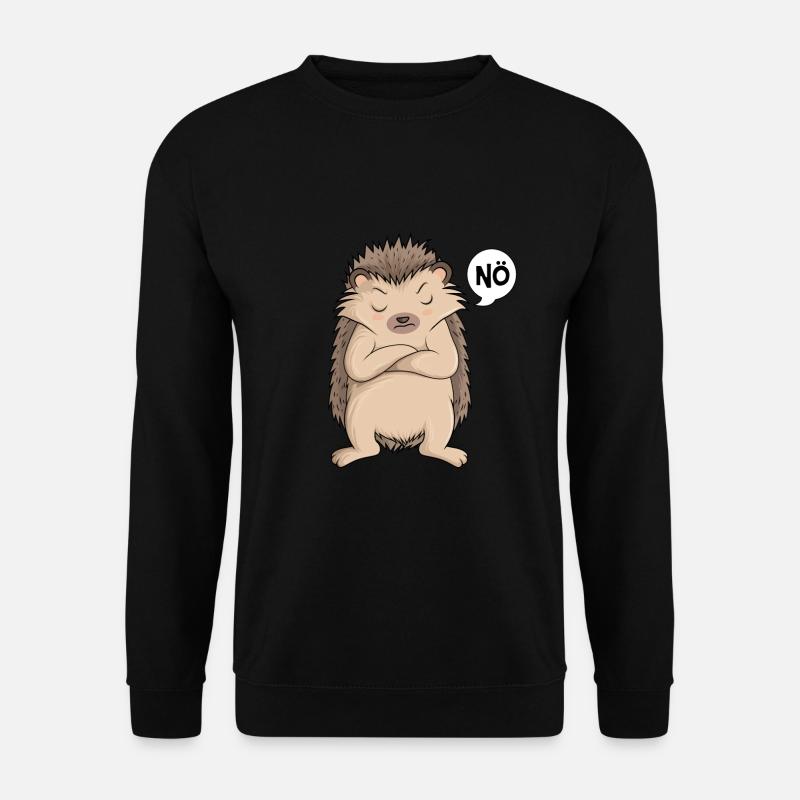 Igel Nö Kinder Damen Mädchen - Unisex Pullover - Schwarz