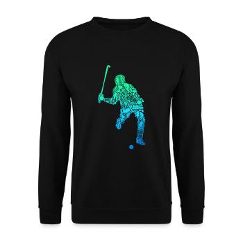 Feldhockey Hockeyspieler Hockey Jungen Kinder - Unisex Pullover - Schwarz - Vorne - Alina (178cm) & Michal (187cm)