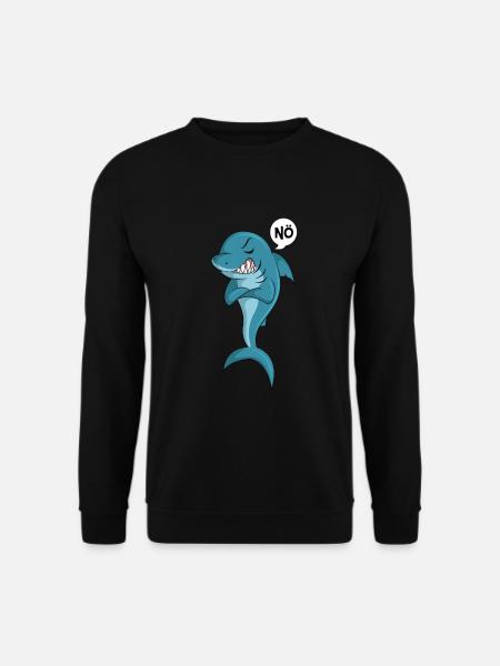 Hai Nö Kinder Mädchen Damen - Unisex Pullover - Schwarz
