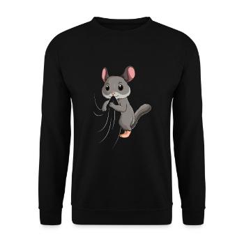Chinchilla Children Girls Women - Unisex Sweatshirt - black - Front - Alina (178cm) & Michal (187cm)