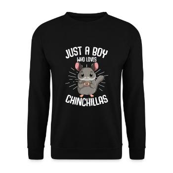 Chinchilla Children Boys - Unisex Sweatshirt - black - Front - Alina (178cm) & Michal (187cm)