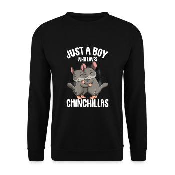 Chinchilla Boys Children - Unisex Sweatshirt - black - Front - Alina (178cm) & Michal (187cm)
