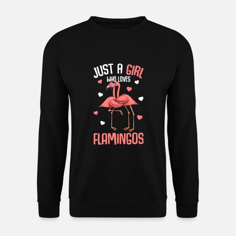 Flamingo Mädchen Kinder - Unisex Pullover - Schwarz