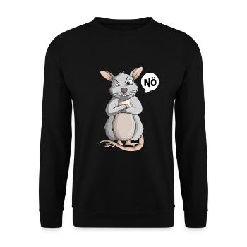 Rats Nö Hausratten Rat Enfants Filles Garçons - Sweat-shirt Unisexe - noir - Devant - Alina (178cm) & Michal (187cm)