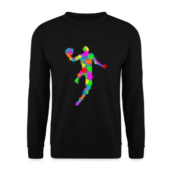 Basket-ball Basket-ball Hommes Enfants Garçons - Sweat-shirt Unisexe - noir - Devant - Alina (178cm) & Michal (187cm)