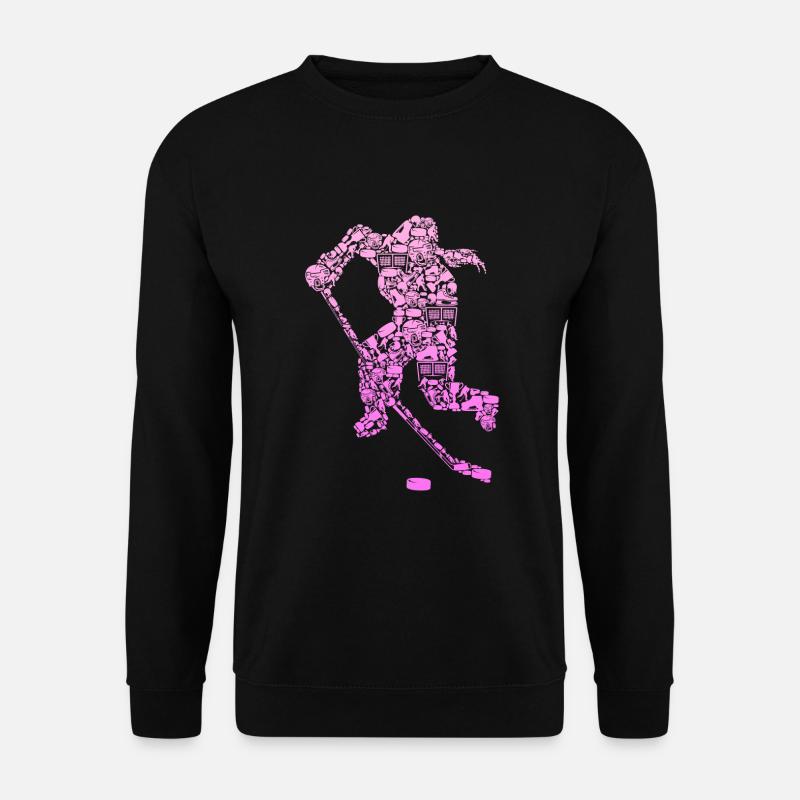 Eishockey Eishockeyspielerin Mädchen Damen - Unisex Pullover - Schwarz