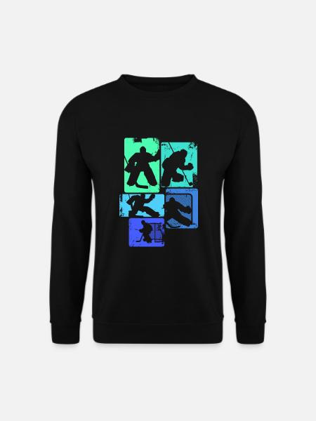 Eishockey Torwart Jungen Kinder Männer - Unisex Pullover - Schwarz
