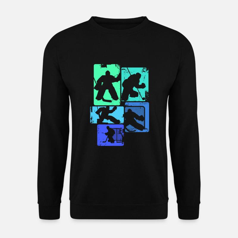 Eishockey Torwart Jungen Kinder Männer - Unisex Pullover - Schwarz