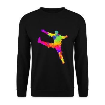 Handball Gardien de but Handball Hommes Enfants - Sweat-shirt Unisexe - noir - Devant - Alina (178cm) & Michal (187cm)
