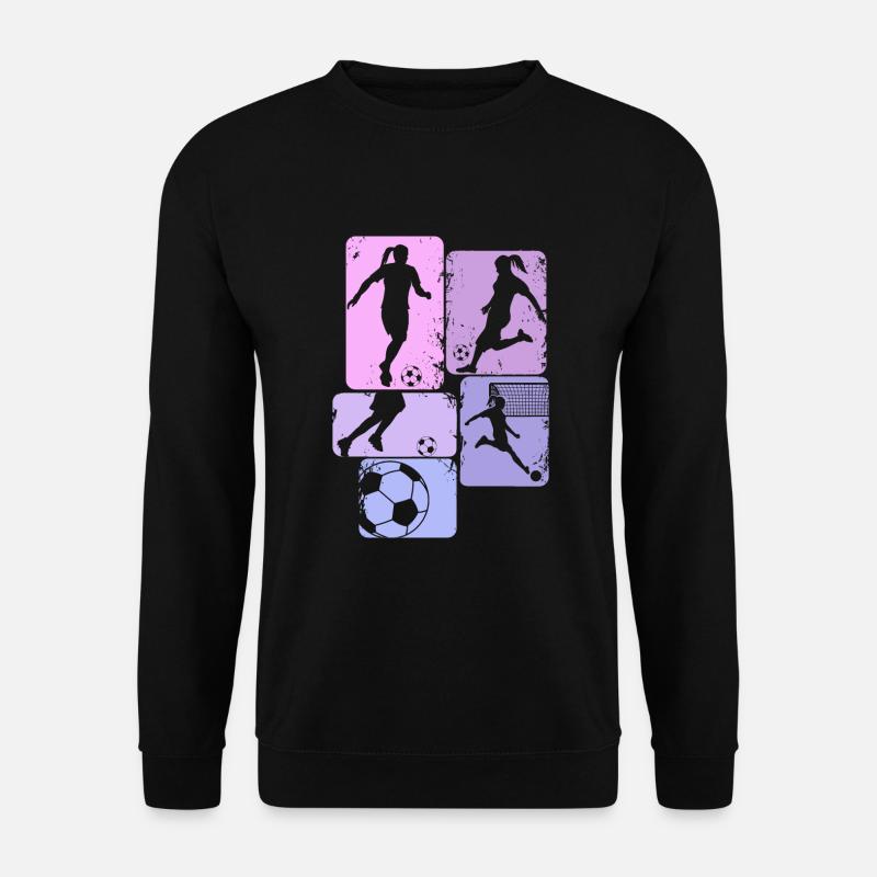 Fußball Mädchen Fußballerin Damen - Unisex Pullover - Schwarz