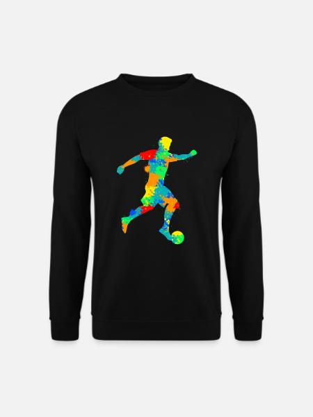 Fußballer Fußball Jungen Kinder - Unisex Pullover - Schwarz