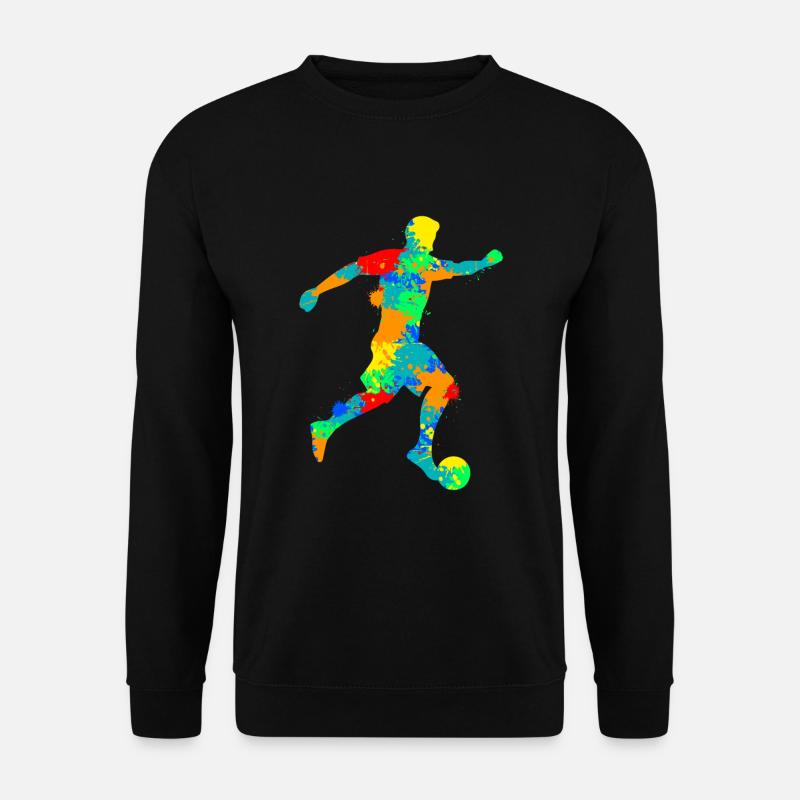Fußballer Fußball Jungen Kinder - Unisex Pullover - Schwarz