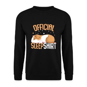 Chemise de couchage Hamster - Sweat-shirt Unisexe - noir - Devant - Alina (178cm) & Michal (187cm)