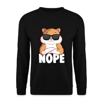 Hamster Garçons Filles Dames - Sweat-shirt Unisexe - noir - Devant - Alina (178cm) & Michal (187cm)