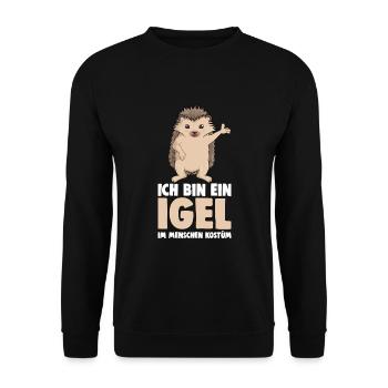 Igel Kostüm Kinder Damen Mädchen Jungen - Unisex Pullover - Schwarz - Vorne - Alina (178cm) & Michal (187cm)