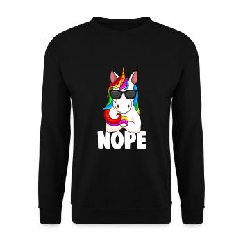 Licorne Licorne Enfants Filles Femmes - Sweat-shirt Unisexe - noir - Devant - Alina (178cm) & Michal (187cm)