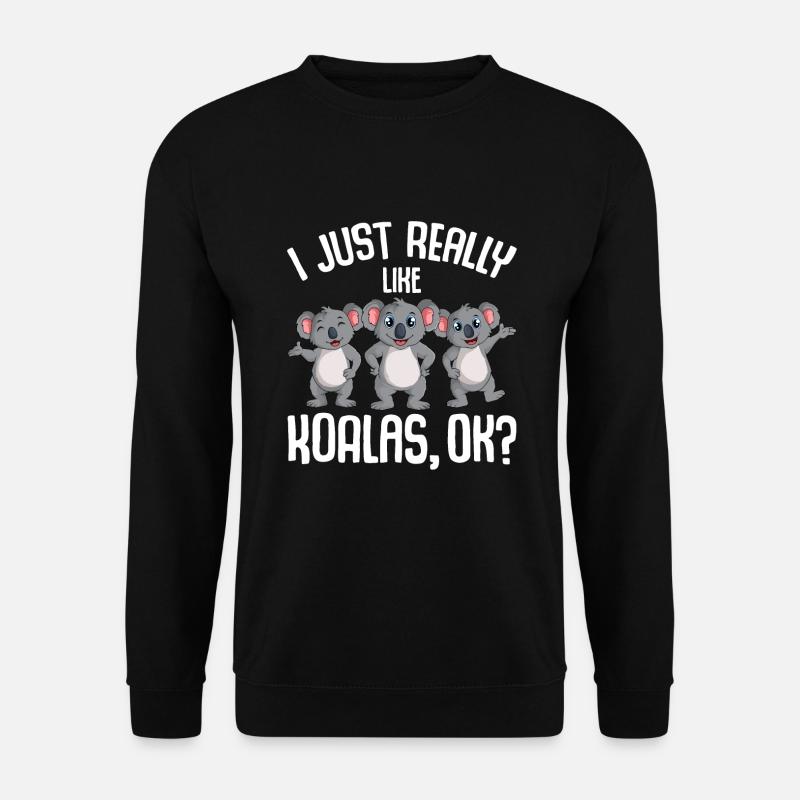 Koala Liebhaber - Unisex Pullover - Schwarz
