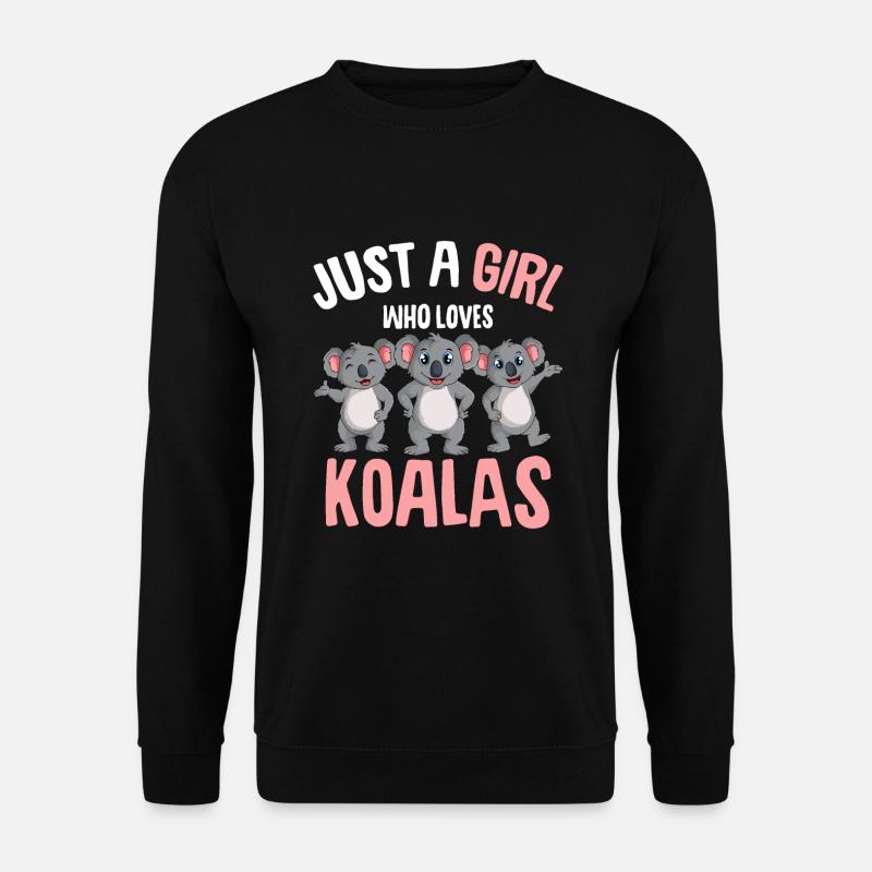 Koala Mädchen - Unisex Pullover - Schwarz