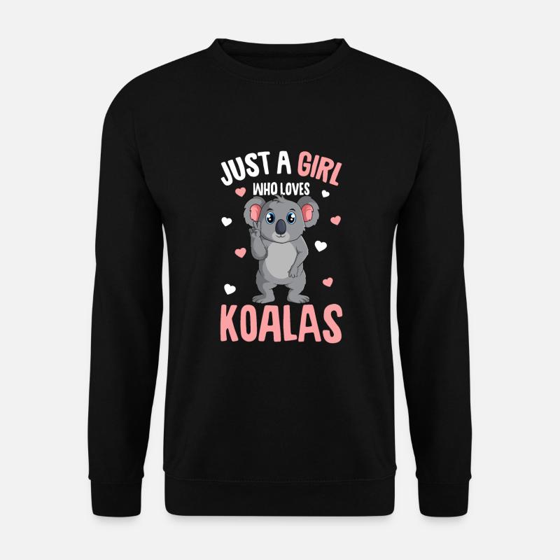 Koala Mädchen - Unisex Pullover - Schwarz