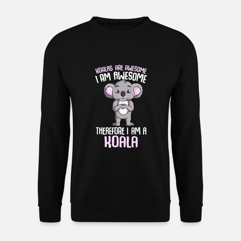 Koala Spruch - Unisex Pullover - Schwarz