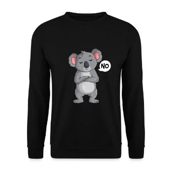 Koala Children - Unisex Sweatshirt - black - Front - Alina (178cm) & Michal (187cm)