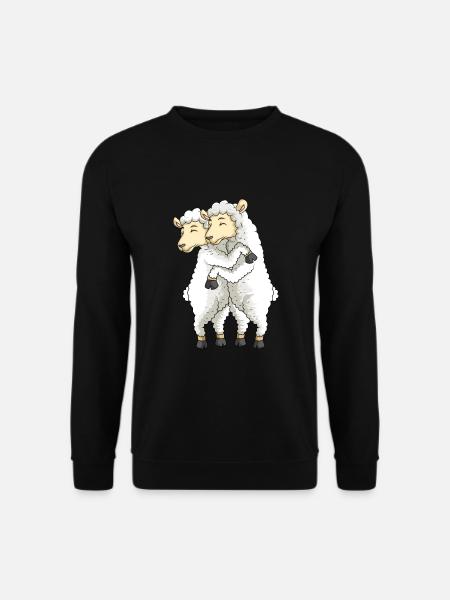 sheep lover sheep - Unisex Sweatshirt - black