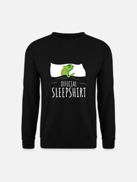 Chameleon sleep shirt - Unisex Sweatshirt - black