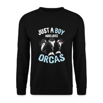 Orque garçon - Sweat-shirt Unisexe - noir - Devant - Alina (178cm) & Michal (187cm)