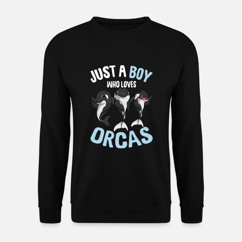 Orca Junge - Unisex Pullover - Schwarz