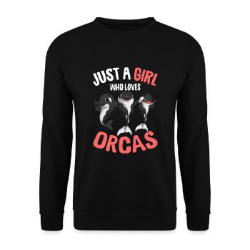 Fille orque - Sweat-shirt Unisexe - noir - Devant - Alina (178cm) & Michal (187cm)