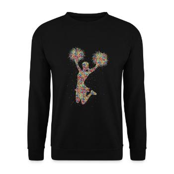 Cheer Cheerleading Cheerleading Girls - Unisex Sweatshirt - black - Front - Alina (178cm) & Michal (187cm)