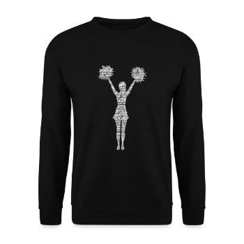 Cheerleader Cheerleading Cheer Girls - Unisex Sweatshirt - black - Front - Alina (178cm) & Michal (187cm)