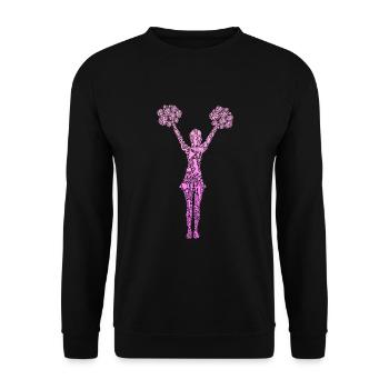 Cheerleader Cheerleading Girls Cheer - Unisex Sweatshirt - black - Front - Alina (178cm) & Michal (187cm)