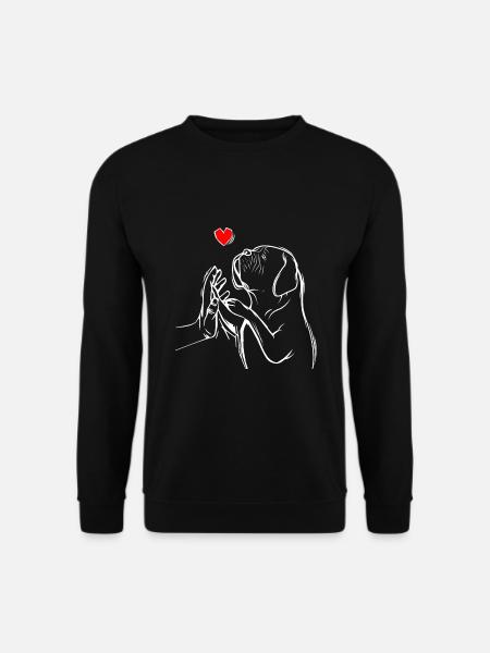 Dogue de Bordeaux Bordeauxdogge Hunde - Unisex Pullover - Schwarz