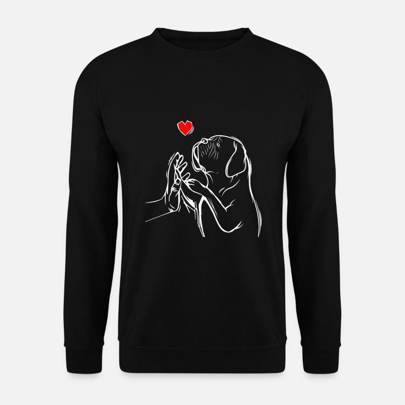 Dogue de Bordeaux Bordeauxdogge Hunde - Unisex Pullover - Schwarz