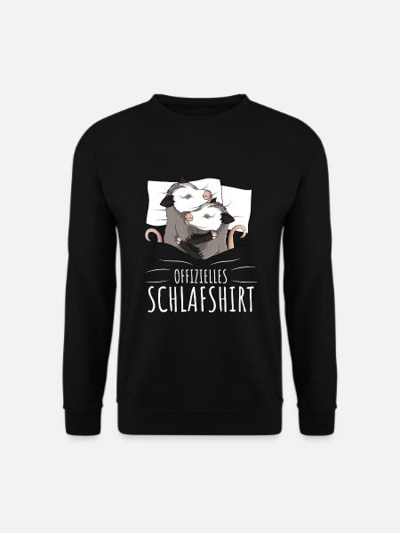 Offizielles Schlafshirt Opossum - Unisex Pullover - Schwarz